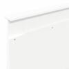 vidaXL Hodegavl med hodegjerde Hvit 75 cm Konstruert tre