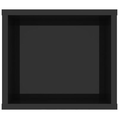 vidaXL Hengende TV-benk høyglans svart 100x30x26,5 cm sponplate