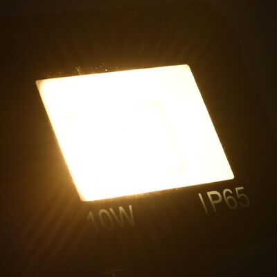 vidaXL LED-flomlys 10 W varmhvit
