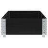vidaXL Hageplantekasse svart 150x50 cm heltre furu