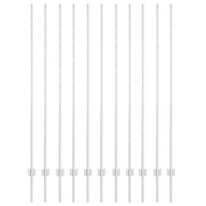 vidaXL Gjerdep&aring;le 11 pcs s&oslash;lv 150 cm St&aring;l