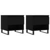 vidaXL Salongbord 2 stk svart 50x46x50 cm konstruert tre
