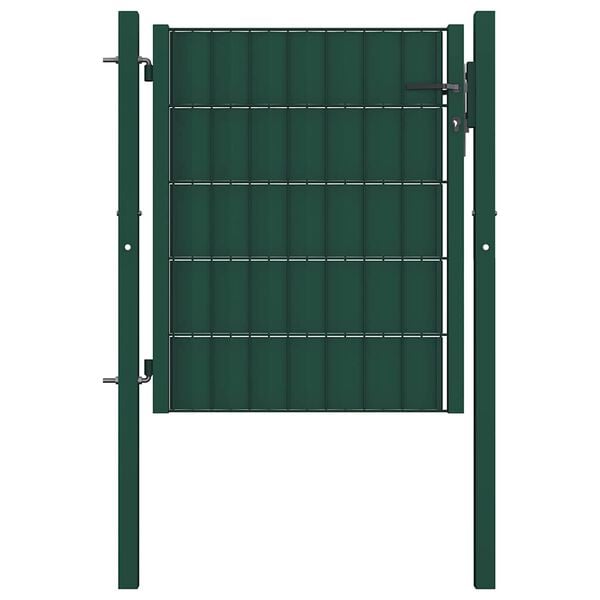 vidaXL Hageport PVC og st&aring;l 100x81 cm gr&oslash;nn