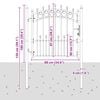 vidaXL Gjerdeport Emmen med pigger st&aring;l 104x97 cm gr&oslash;nn