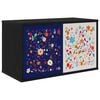vidaXL Vegghengt TV-skap MAINZ 69 x 33 x 40 cm Svart eik