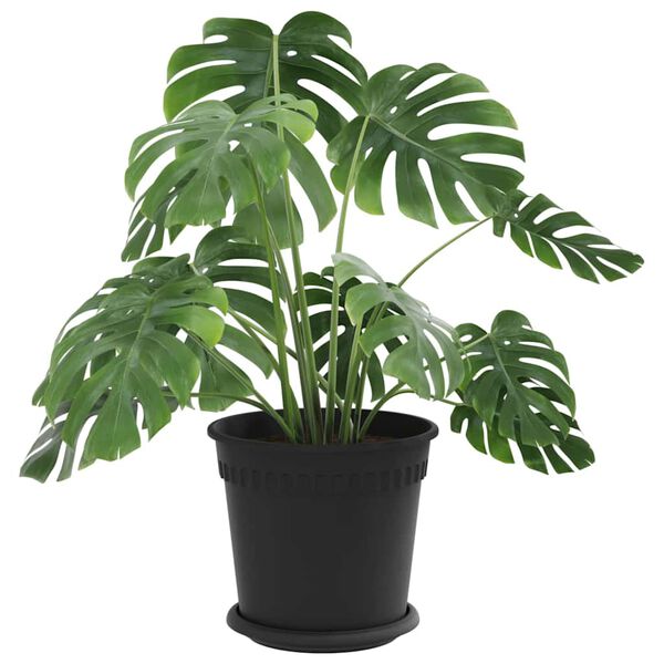 vidaXL Plantepotter 6 pcs Svart &Oslash; 19 x 16 cm Plast