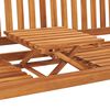 vidaXL 3-seters hagebenk med bord 150 cm heltre teak
