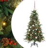 vidaXL Kunstig sammensatt juletre med 150 LED gr&oslash;nn 120 cm PE og PVC
