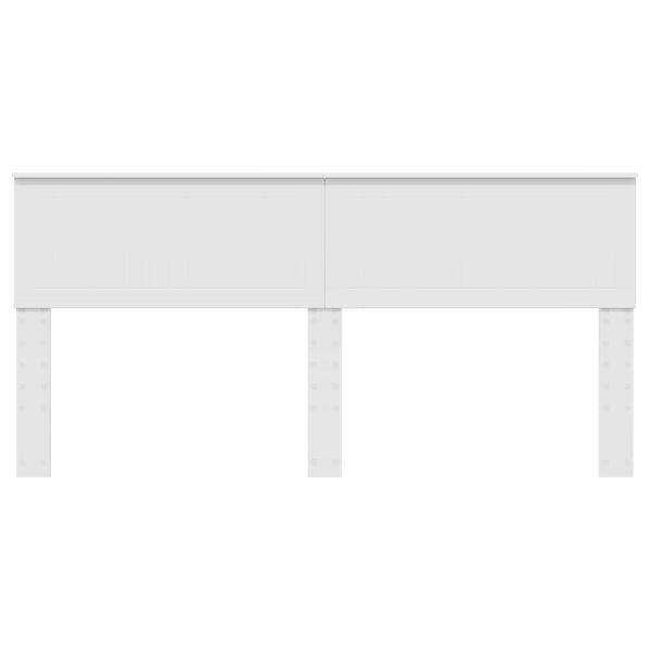 vidaXL Hodegavl Hvit 180 cm Konstruert tre