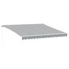 vidaXL Manuell uttrekkbar markise antrasitt og hvit 400x350 cm