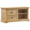 vidaXL TV-benk Corona 100x40x52 cm heltre furu