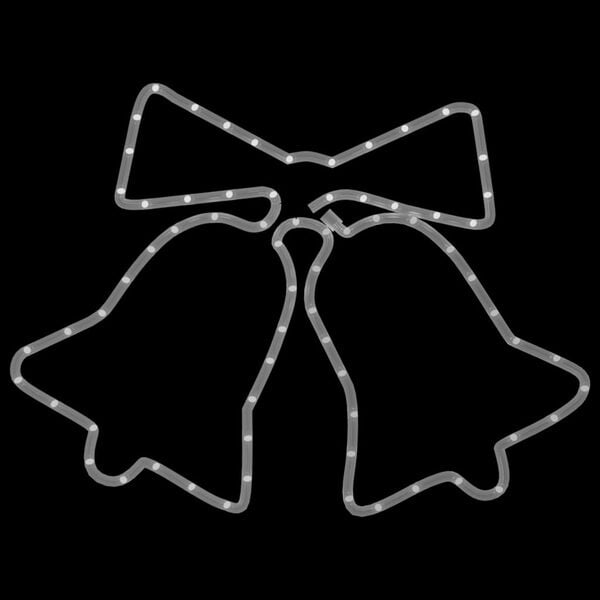 vidaXL Juleklokkefigur med 72 lysdioder 50x56 cm