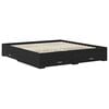 vidaXL Sengestamme med skuff med hodegjerde med lagring Konstruert tre