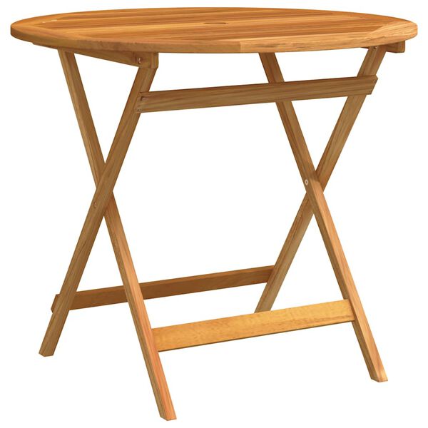 vidaXL Sammenleggbart hagebord &Oslash;90x75 cm heltre eukalyptus