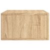 vidaXL Veggmontert nattbord sonoma eik 35x35x20 cm