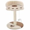 vidaXL Kloretre med klorestolpe i sisal 40 cm beige og brun
