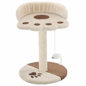 vidaXL Kloretre med klorestolpe i sisal 40 cm beige og brun