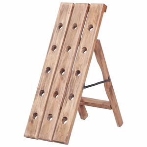 vidaXL Vinstativ for 15 flasker 26x50x70 cm heltre mahogni