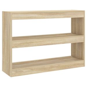 vidaXL Bokhylle/romdeler sonoma eik 100x30x72 cm