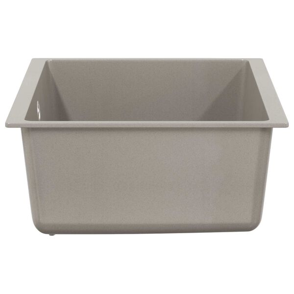 vidaXL Vask Gr&aring; 530 x 460 mm 80% kvarts og 20% harpiks