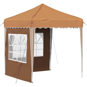 vidaXL Pop-up Festtelt 195 x 195 x 245 cm Beige Oxford Stoff