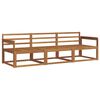 vidaXL Utend&oslash;rs sofa-sett 3 pcs Naturlig Solid akasietre