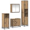 vidaXL Baderomsinnredningssett 4 pcs Artisan Eik Konstruert tre