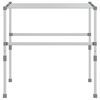 vidaXL Tørkestativ 83x(50-55)x(40-85) cm aluminium