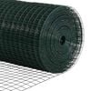 vidaXL Gjerdep&aring;le gr&oslash;nn 50 x 0,4 m (12 x 12 mm nett) St&aring;l og PVC