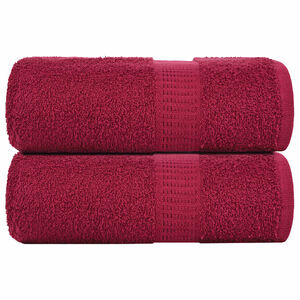 vidaXL Vaskeh&aring;ndkl&aelig;r FROGN 2 stk burgunder 30x30 cm 360 gsm