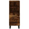 vidaXL Highboard r&oslash;kt eik 34,5x34x180 cm konstruert tre