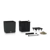 LECHUZA Plantekasse CUBE Cottage 40 ALL-IN-ONE granittsvart