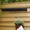 Sunred Vegg-/hengende terrassevarmer Nero 2400 W svart varme svart