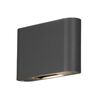 KONSTSMIDE LED-vegglampe Chieri 2x6W antrasitt