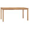 vidaXL Utend&oslash;rs spisebord 160x80x77 cm heltre teak