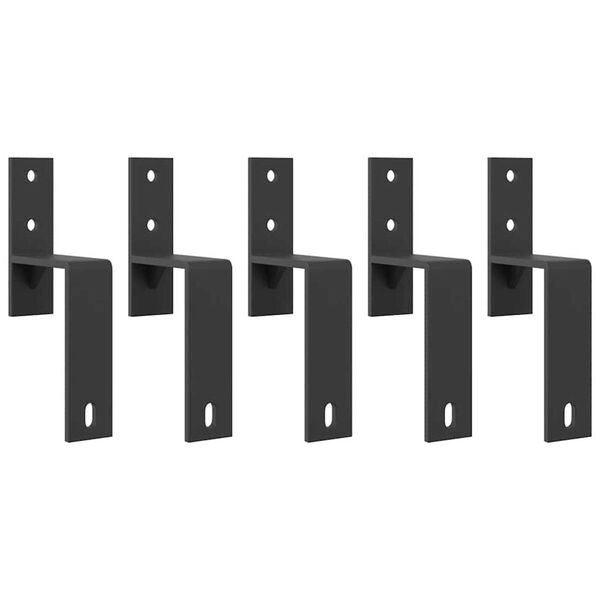 vidaXL Utstyr for skyved&oslash;r 200 cm st&aring;l svart