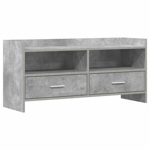 vidaXL TV-skap 100 x 33 x 47 cm Betonggr&aring; Konstruert tre