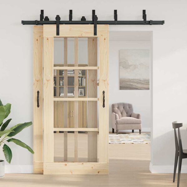 vidaXL Utstyr for skyved&oslash;r 200 cm st&aring;l svart