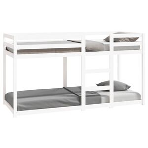 vidaXL K&oslash;yeseng hvit 80x200 cm heltre furu