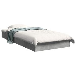 vidaXL Gulvsengramme Betonggr&aring; 80 x 200 cm Konstruert tre