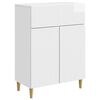 vidaXL Serviesskap H&oslash;gglans hvit 66 x 34,5 x 90 cm Konstruert tre