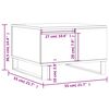 vidaXL Salongbord sonoma eik 55x55x36,5 cm konstruert tre