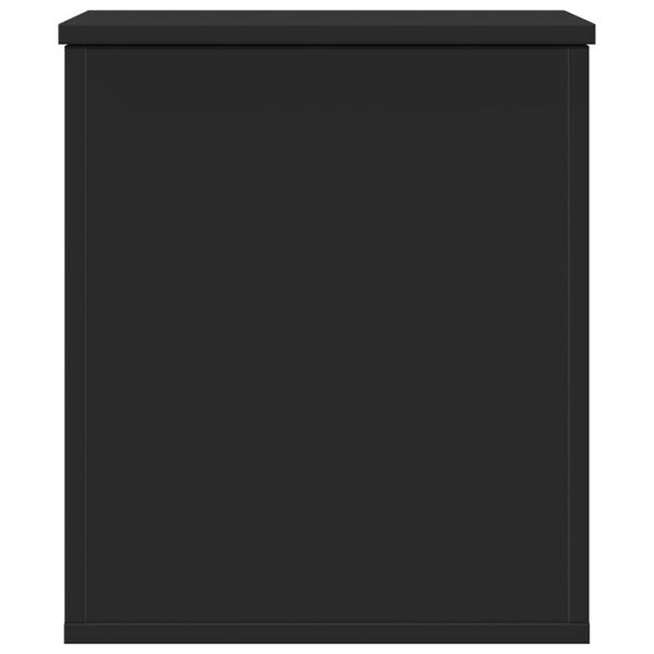 vidaXL Oppbevaringsboks svart 40x42x46 cm konstruert tre