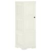 vidaXL Plastskap 40x43x125 cm tredesign vaniljeis