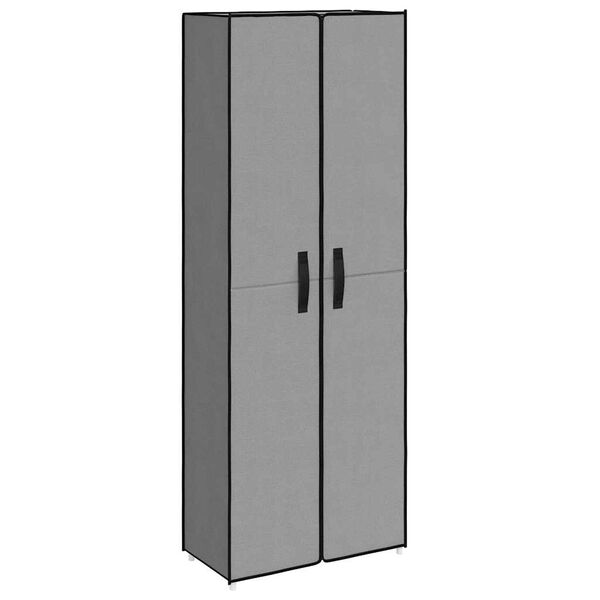 vidaXL Skoskap gr&aring; 60x30x166 cm stoff