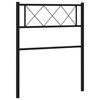 vidaXL Utskiftbar sengegavl i metall svart 107 cm