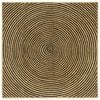 vidaXL Omr&aring;deteppet Svart 160 x 160 cm Jute