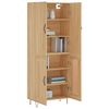 vidaXL Highboard sonoma eik 69,5x34x180 cm konstruert tre