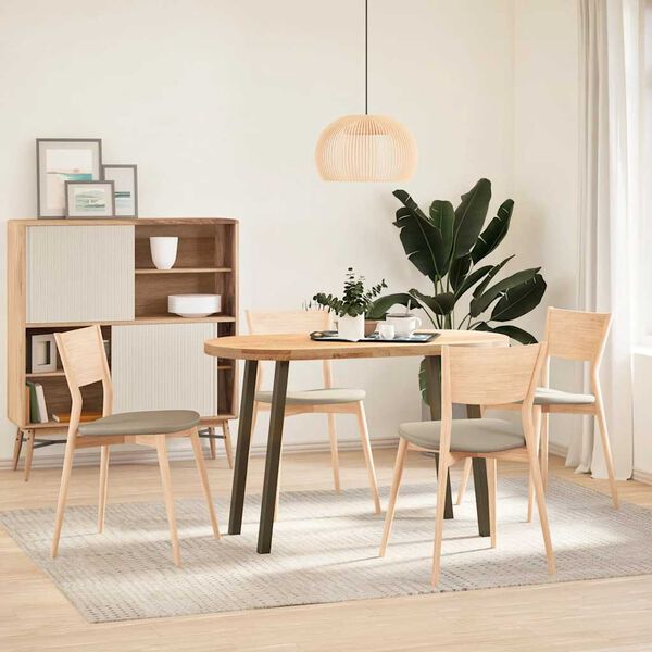 vidaXL Konsollbordben 4 stk naturst&aring;l 72 cm st&aring;l