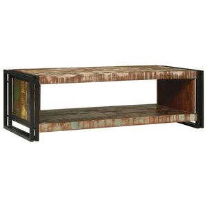 vidaXL Kaffebord Flerfarget 120 x 50 x 38 cm Massiv Reclaim Tre